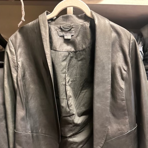 Vince vintage leather jacket/blazer size 8 - Picture 1 of 3